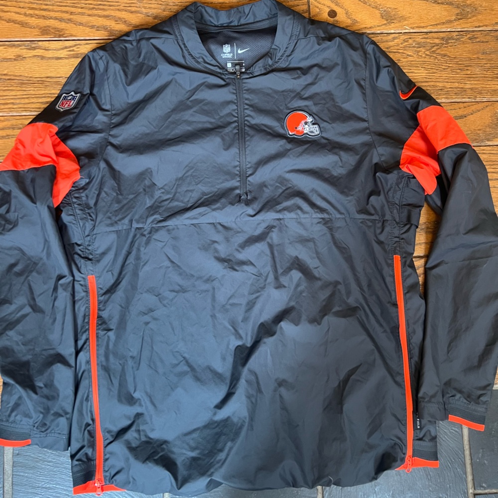 Men’s large Nike OnField Cleveland browns quarter zip pullover